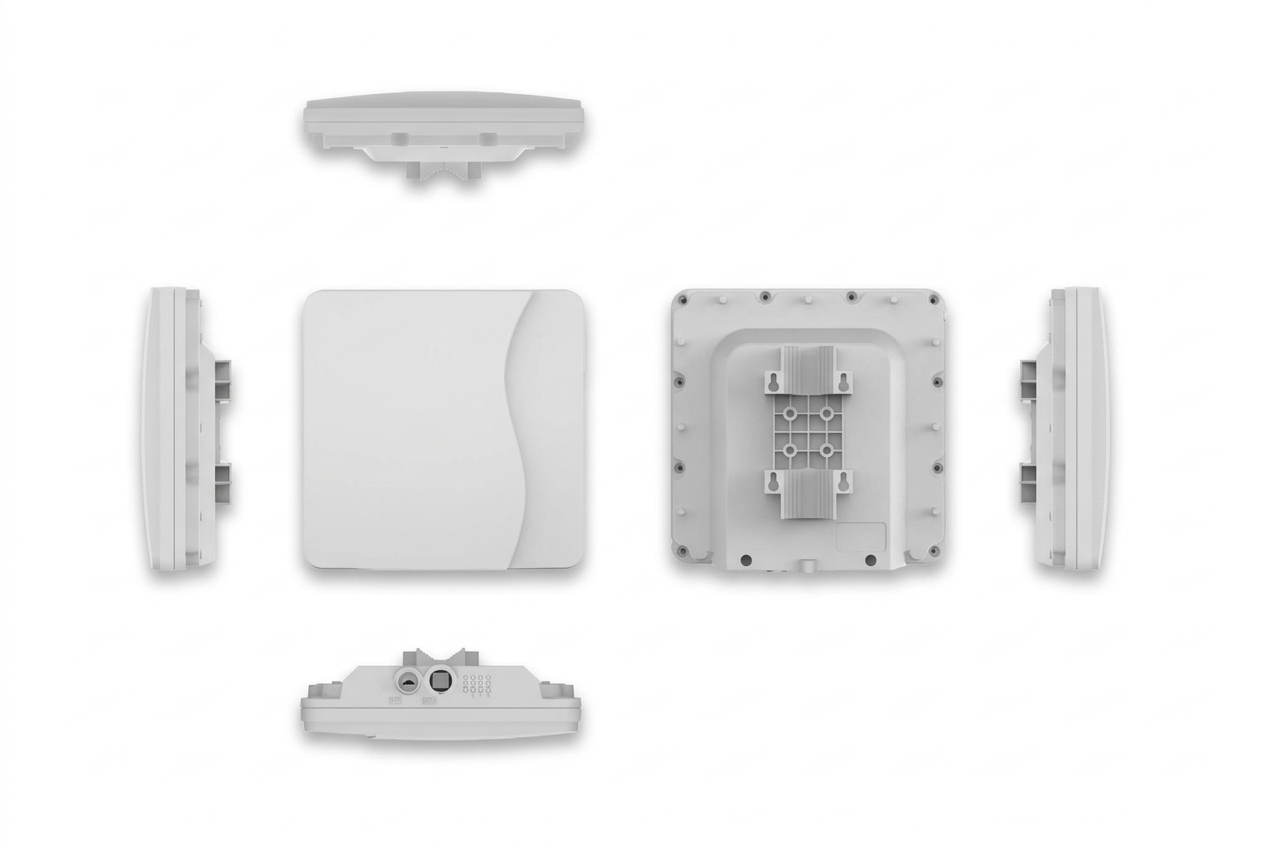 3K.WAVE-A1 5G outdoor CPE — front, back and side views